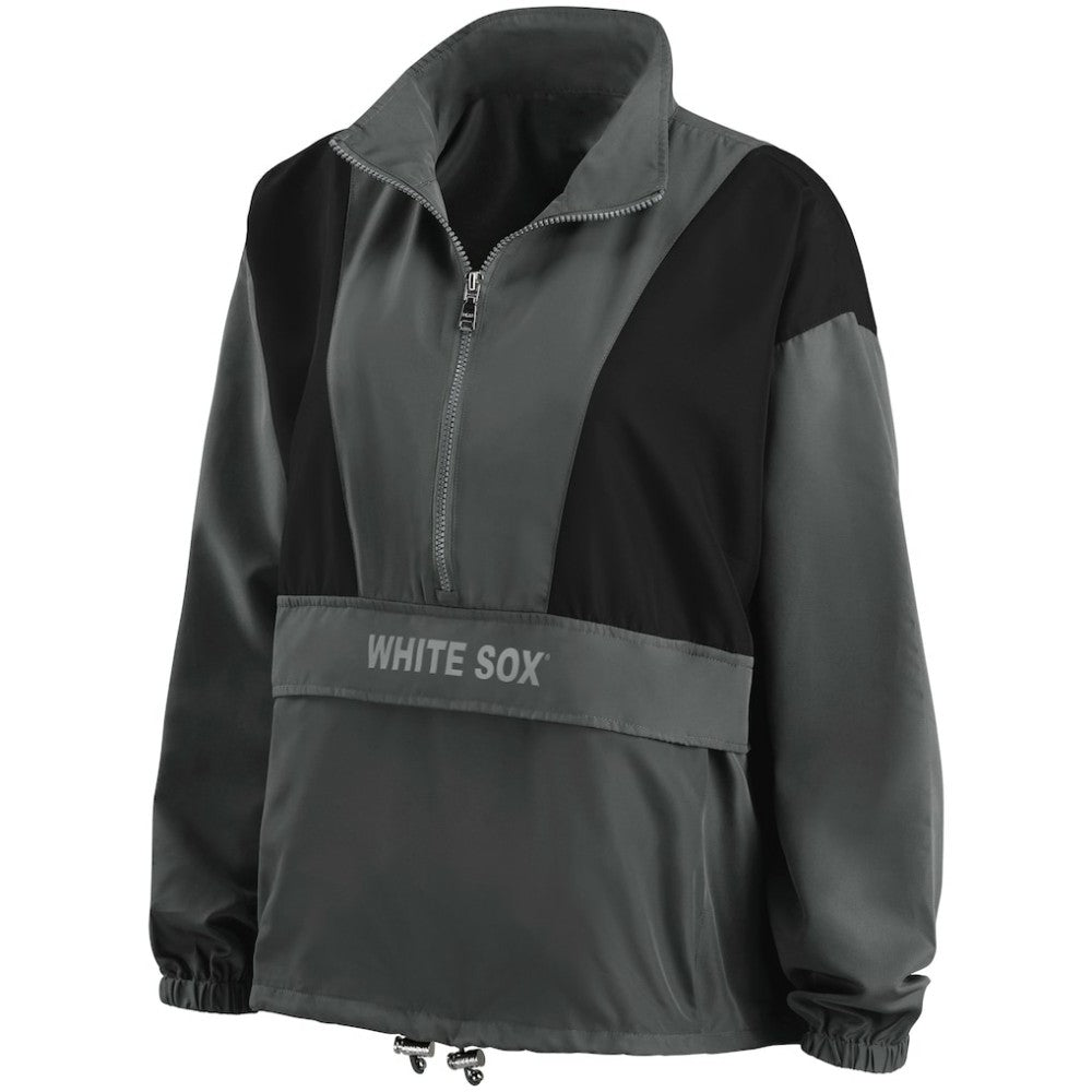 Chicago White Sox WEAR by Erin Andrews Women's Packable Half-Zip Jacket - MLB