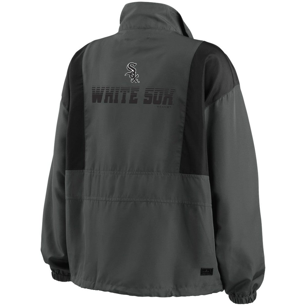 Chicago White Sox WEAR by Erin Andrews Women's Packable Half-Zip Jacket - MLB