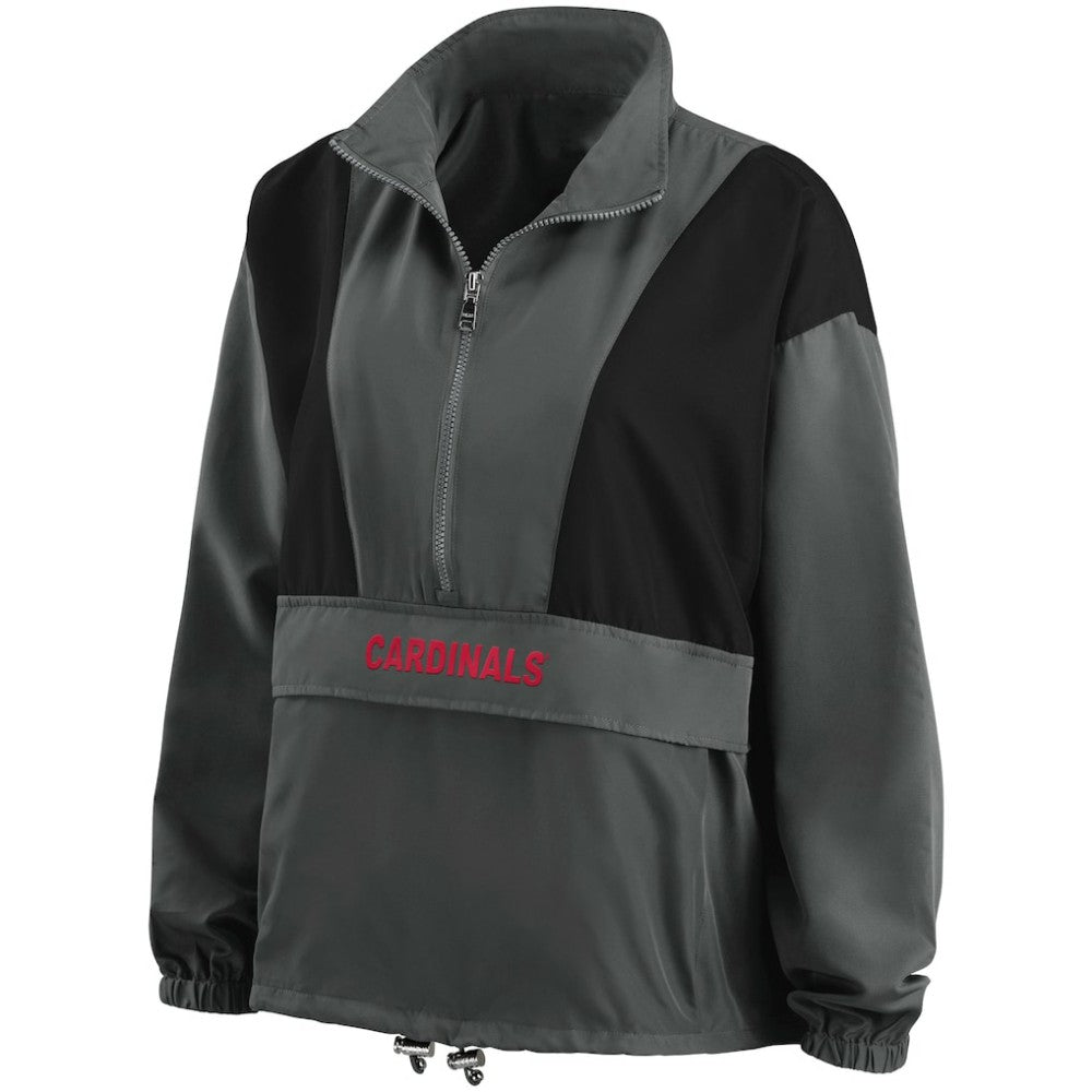 St. Louis Cardinals WEAR by Erin Andrews Women's Packable Half-Zip Jacket - MLB