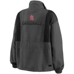 St. Louis Cardinals WEAR by Erin Andrews Women's Packable Half-Zip Jacket - MLB