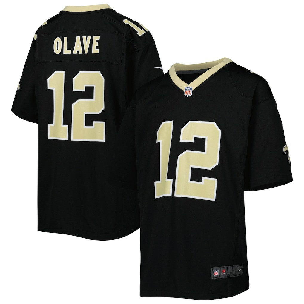 Chris Olave New Orleans Saints Youth Game Jersey Black | Nike for Sale