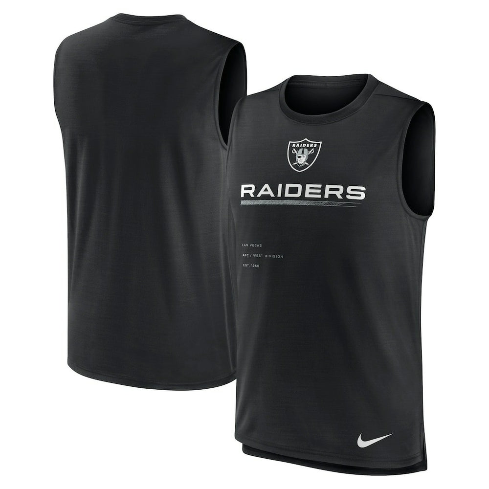 Las Vegas Raiders Muscle Trainer Tank Top Black | Nike for Sale