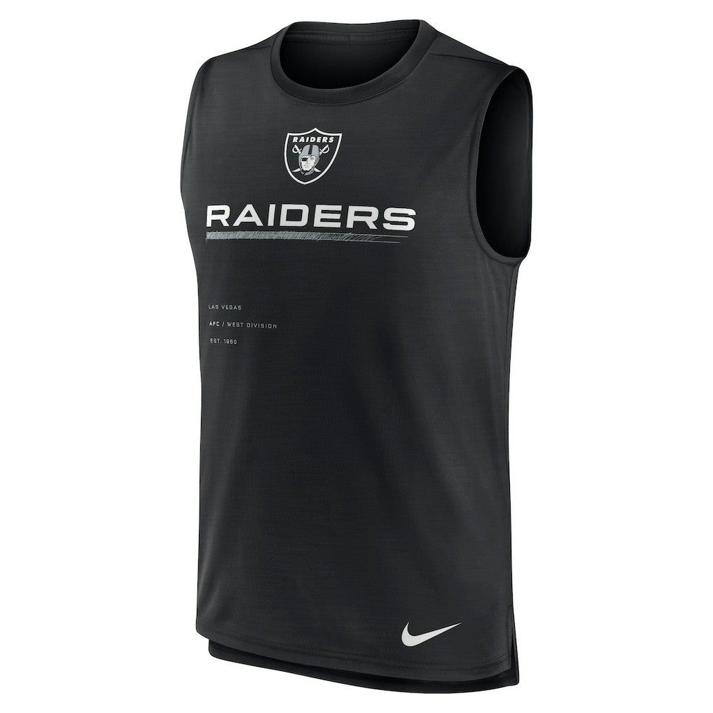 Las Vegas Raiders Muscle Trainer Tank Top Black | Nike for Sale