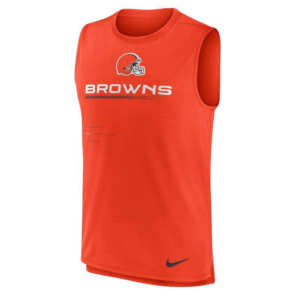 Cleveland Browns Muscle Trainer Tank Top Orange | Nike for Sale