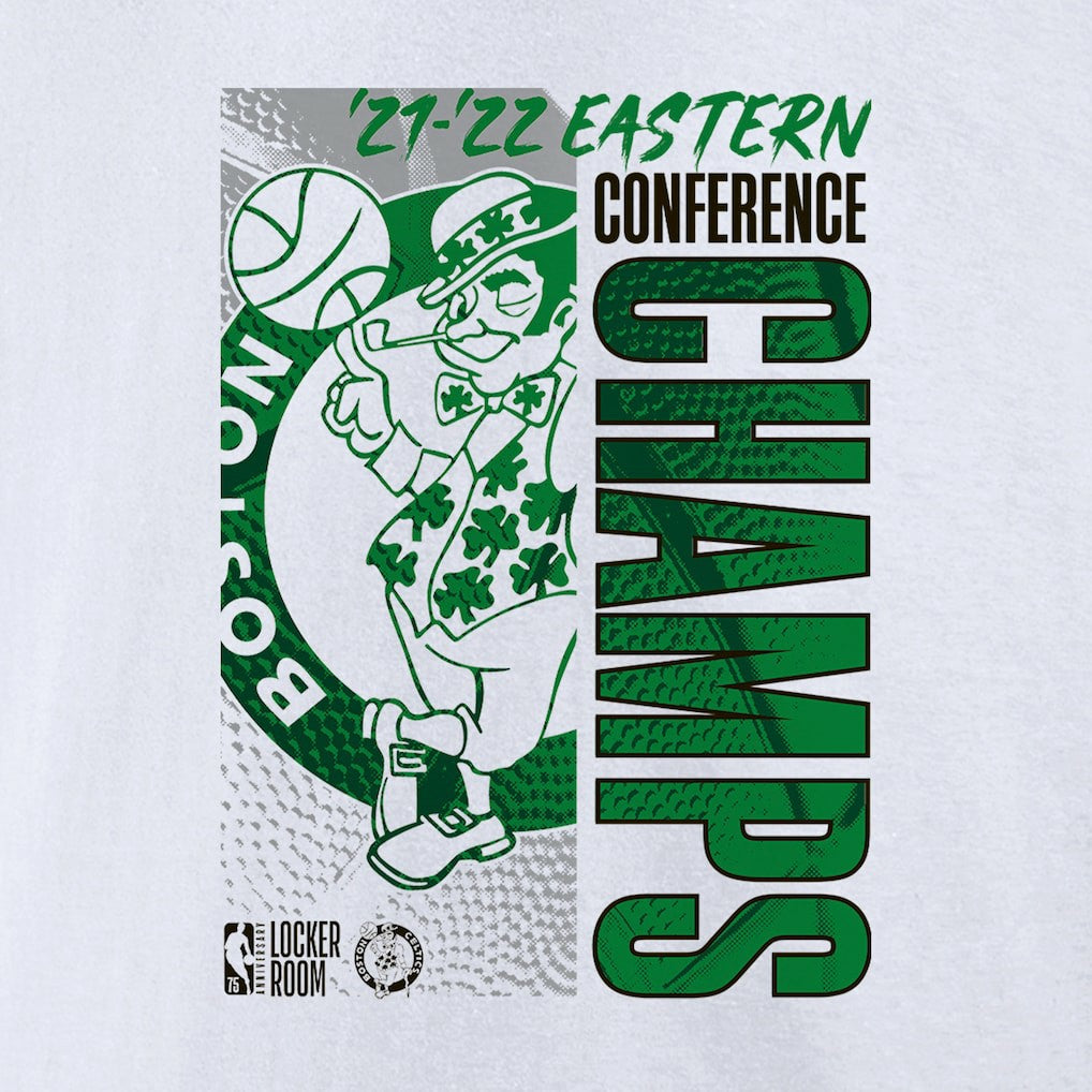 Boston Celtics 2022 Eastern Conference Champions Locker Room T-Shirt White - NBA