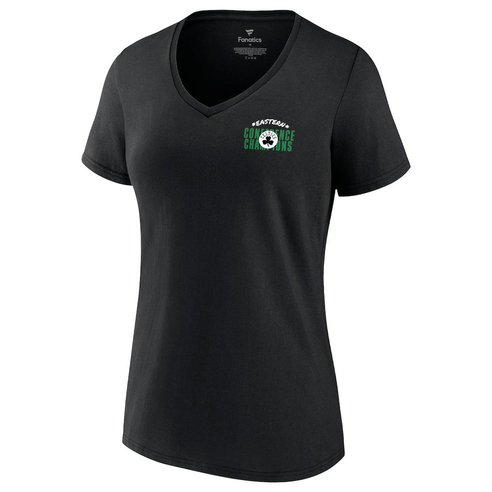 Boston Celtics Women's 2022 Eastern Conference Champions Balanced Attack Roster V-Neck T-Shirt Black - NBA