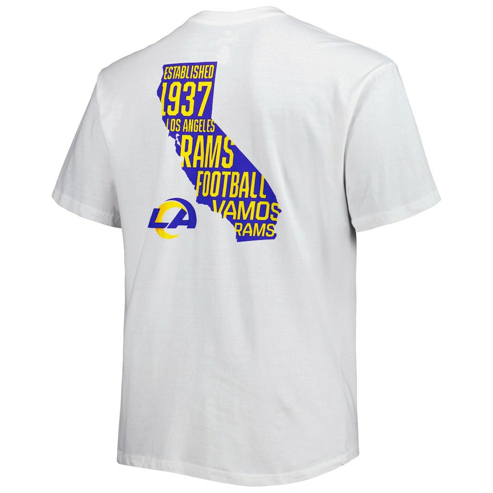 Los Angeles Rams Big & Tall Hometown Collection Hot Shot T-Shirt White | Fanatics