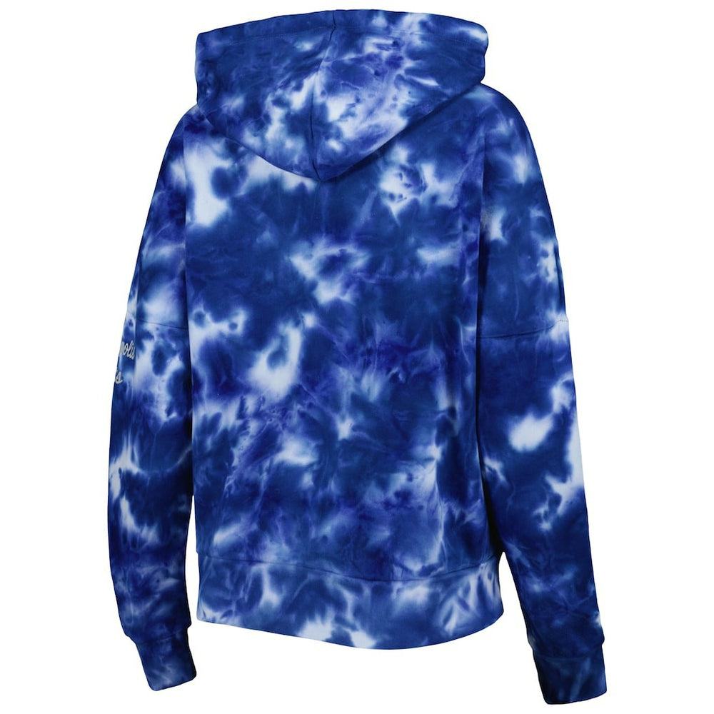 Indianapolis Colts New Era Women's Cloud Dye Fleece Pullover Hoodie Royal | NFL