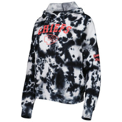 Kansas City Chiefs New Era Women's Cloud Dye Fleece Pullover Hoodie Black | NFL