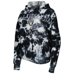 Las Vegas Raiders New Era Women's Cloud Dye Fleece Pullover Hoodie Black | NFL