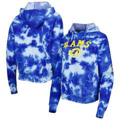 Los Angeles Rams New Era Women's Cloud Dye Fleece Pullover Hoodie Royal | NFL