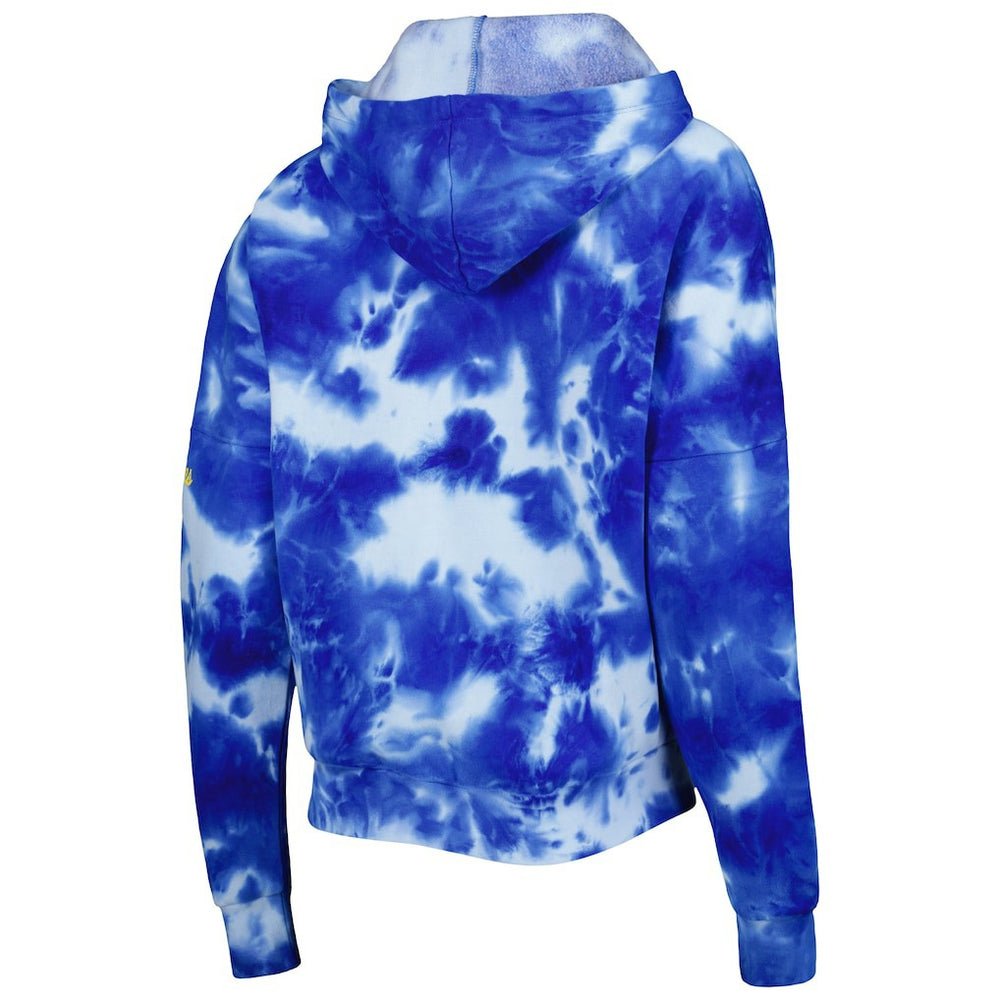Los Angeles Rams New Era Women's Cloud Dye Fleece Pullover Hoodie Royal | NFL