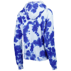 New England Patriots New Era Women's Cloud Dye Fleece Pullover Hoodie Royal | NFL