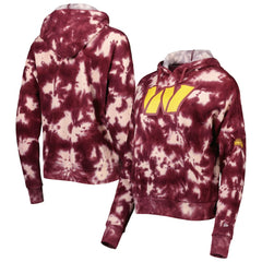 Washington Commanders New Era Women's Cloud Dye Fleece Pullover Hoodie Burgundy | NFL