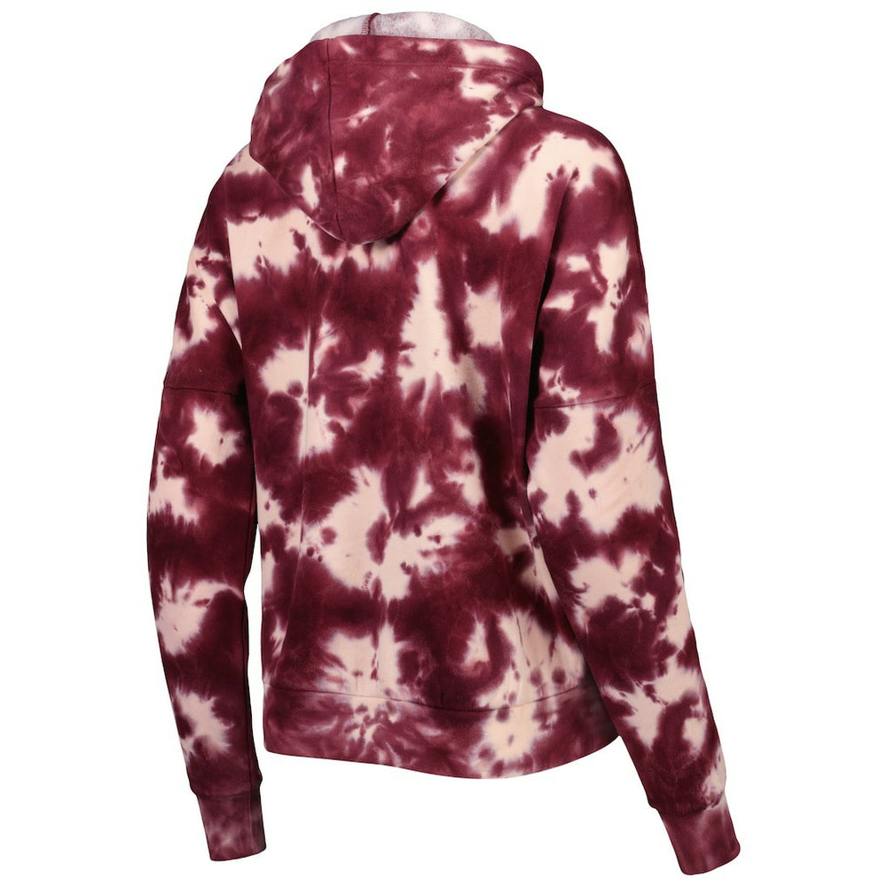 Washington Commanders New Era Women's Cloud Dye Fleece Pullover Hoodie Burgundy | NFL