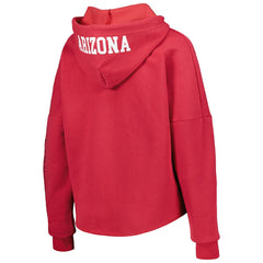 Arizona Cardinals New Era Women's Foil Sleeve Pullover Hoodie Cardinal | NFL