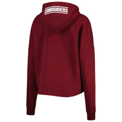 Washington Commanders New Era Women's Foil Sleeve Pullover Hoodie Burgundy | NFL