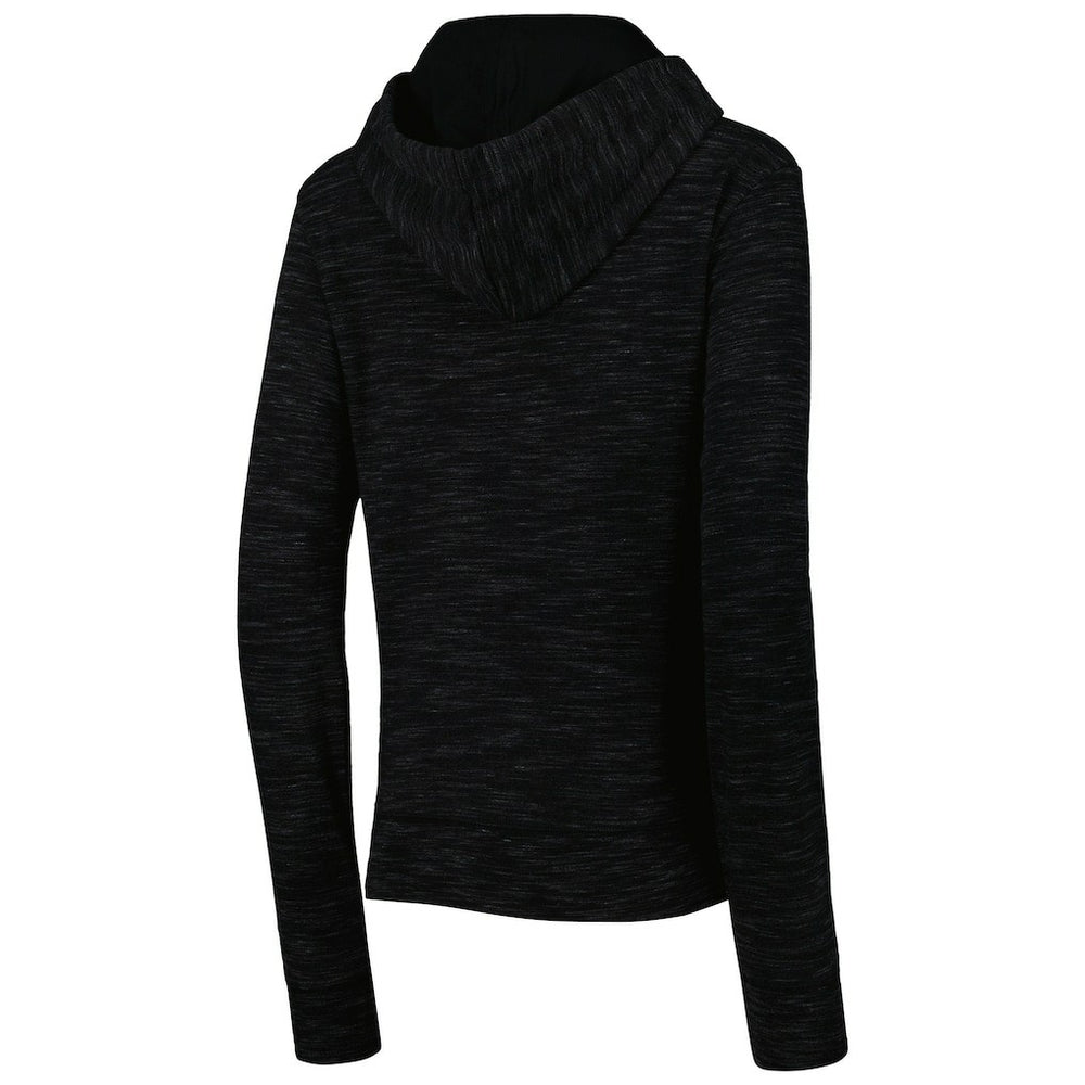 New Orleans Saints New Era Women's Reverse Space-Dye Full-Zip Hoodie Black | NFL