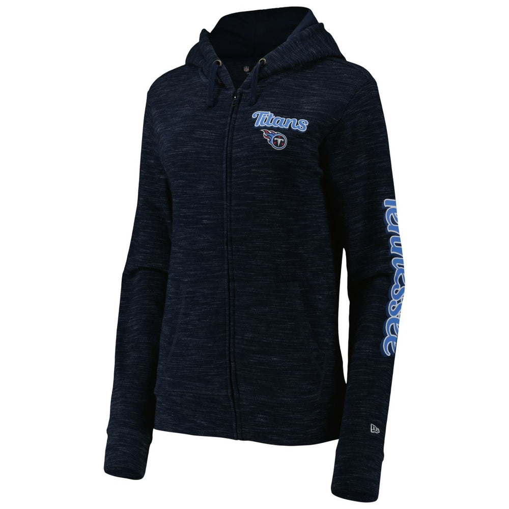Tennessee Titans New Era Women's Reverse Full-Zip Hoodie Navy | NFL