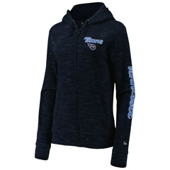 Tennessee Titans New Era Women's Reverse Full-Zip Hoodie Navy | NFL
