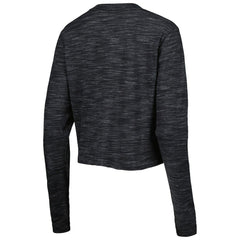 Las Vegas Raiders New Era Women's Crop Long Sleeve T-Shirt Black | NFL