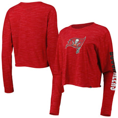 Tampa Bay Buccaneers New Era Women's Crop Long Sleeve T-Shirt Red | NFL