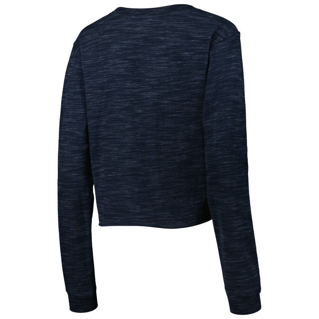 Tennessee Titans New Era Women's Crop Long Sleeve T-Shirt Navy | NFL