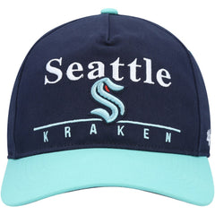 Seattle Kraken '47 Super Hitch Adjustable Snapback Hat - Deep Sea Blue/Light Blue - NHL