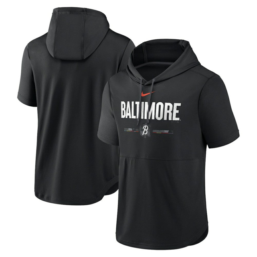 Baltimore Orioles Nike City Connect Short Sleeve Pullover Hoodie - MLB