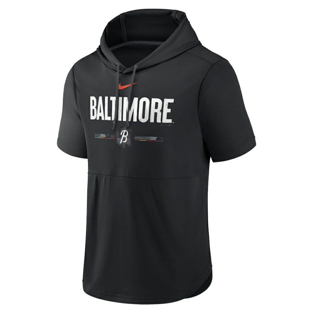 Baltimore Orioles Nike City Connect Short Sleeve Pullover Hoodie - MLB