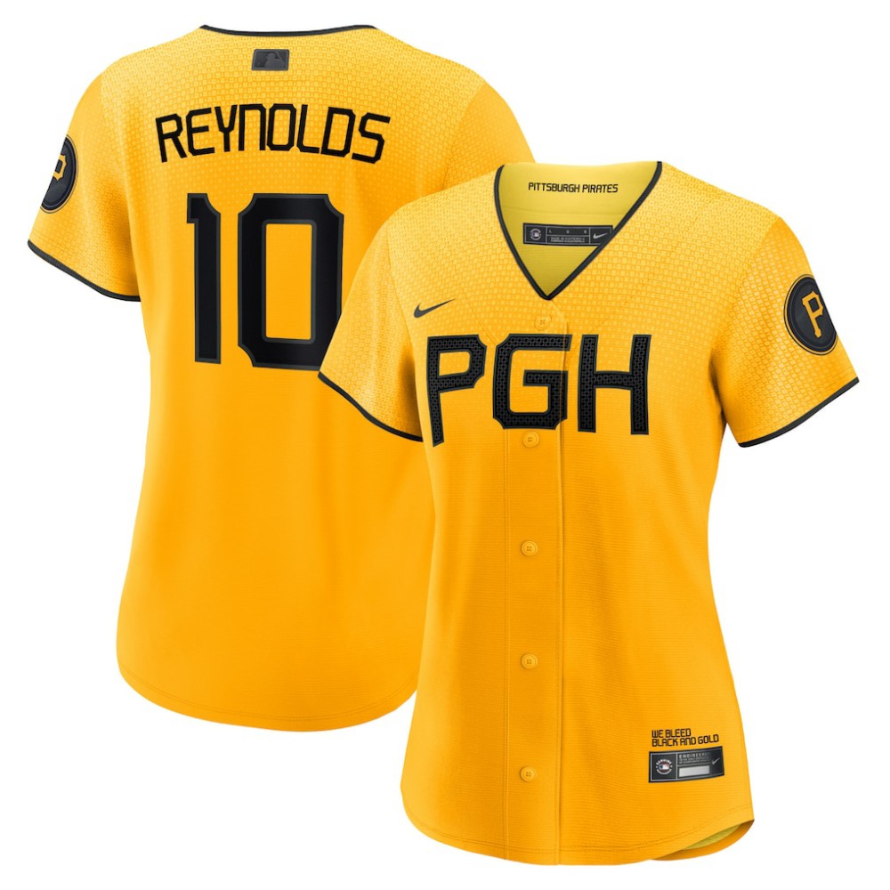 Bryan Reynolds Pittsburgh Pirates Nike Women's City Connect Replica Player Jersey - MLB