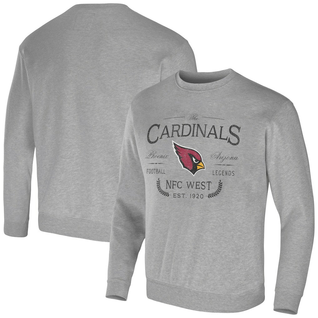 Arizona Cardinals NFL x Darius Rucker Collection Pullover Sweatshirt Heather Gray | Fanatics