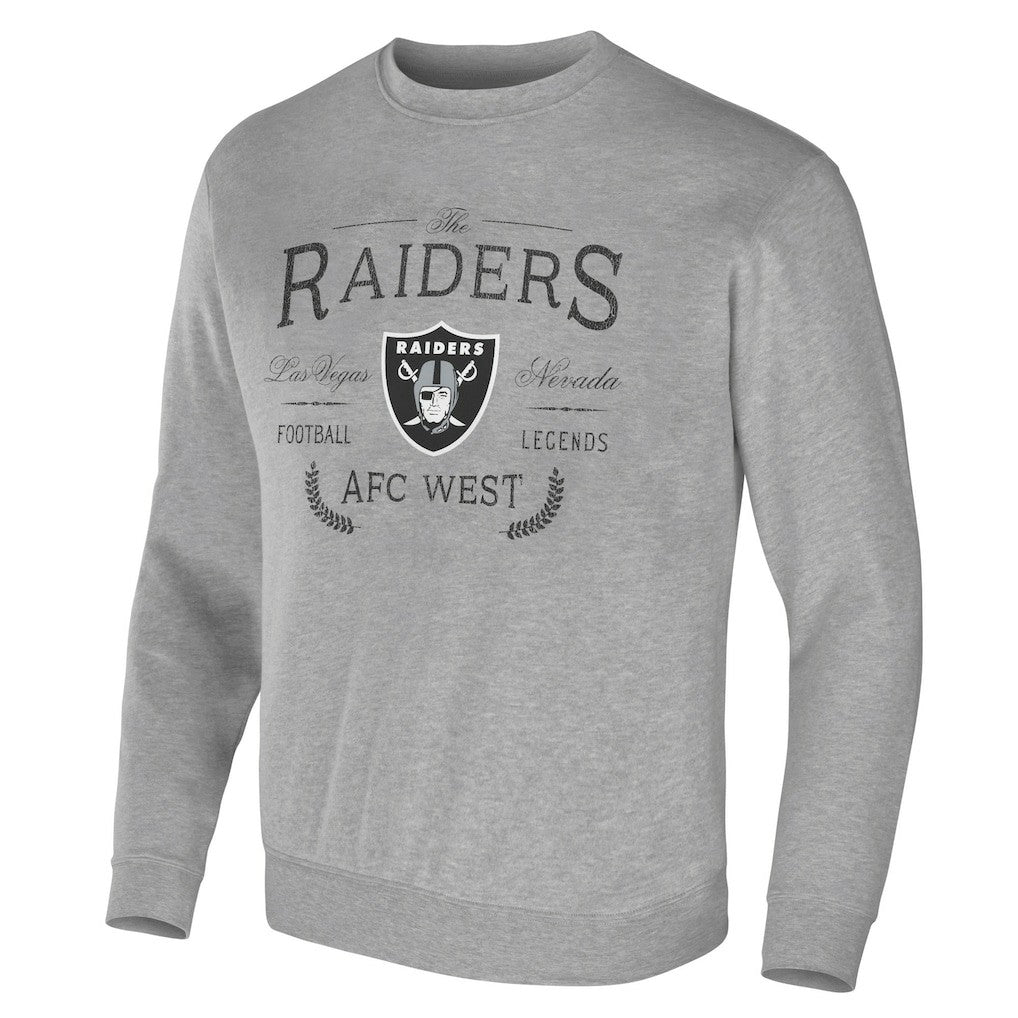 Las Vegas Raiders NFL x Darius Rucker Collection Pullover Sweatshirt Heather Gray | Fanatics