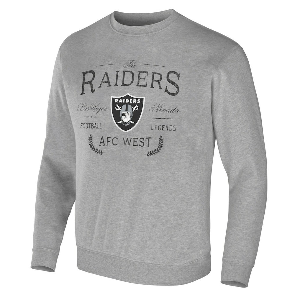 Las Vegas Raiders NFL x Darius Rucker Collection Pullover Sweatshirt Heather Gray | Fanatics