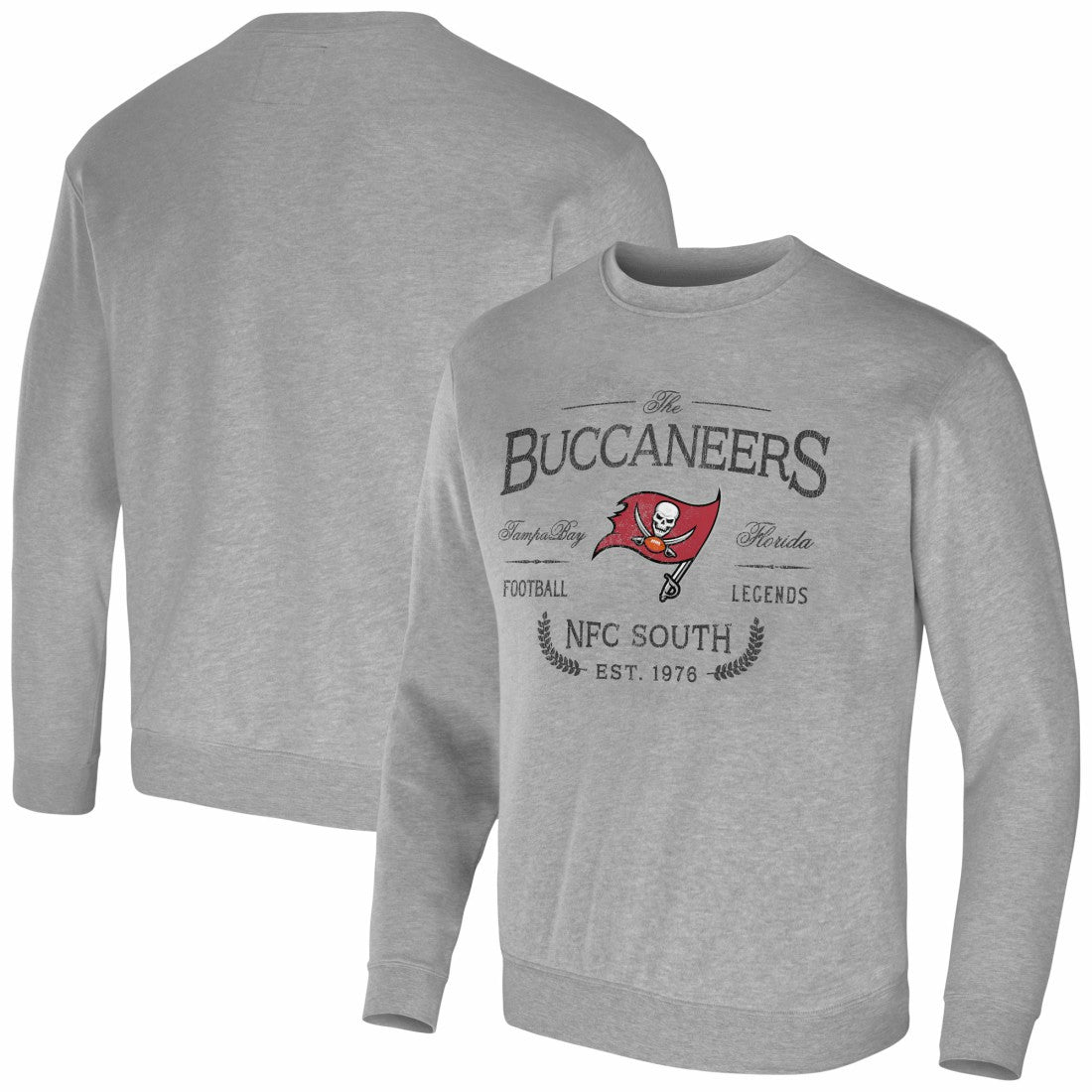 Tampa Bay Buccaneers NFL x Darius Rucker Collection Pullover Sweatshirt Heather Gray | Fanatics