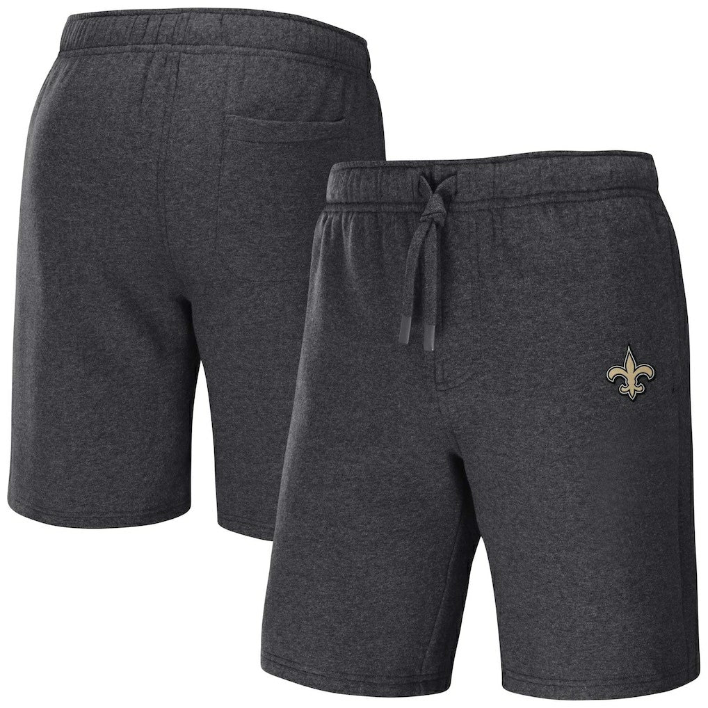New Orleans Saints NFL x Darius Rucker Collection Logo Shorts Heather Charcoal | Fanatics