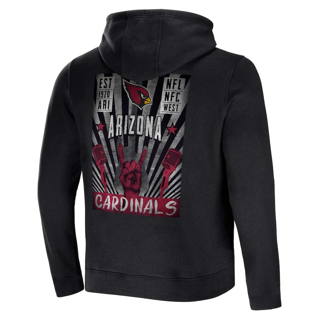 Arizona Cardinals NFL x Darius Rucker Collection Rocker Full-Zip Hoodie Black | Fanatics