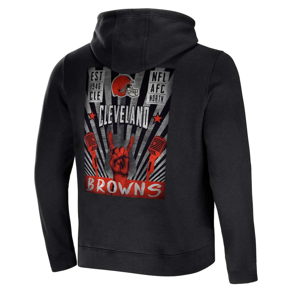 Cleveland Browns NFL x Darius Rucker Collection Rocker Full-Zip Hoodie Black | Fanatics