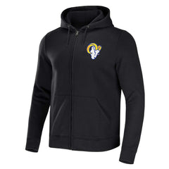 Los Angeles Rams NFL x Darius Rucker Collection Rocker Full-Zip Hoodie Black | Fanatics