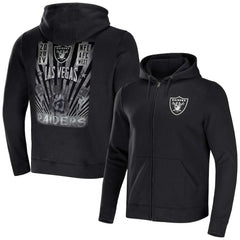 Las Vegas Raiders NFL x Darius Rucker Collection Rocker Full-Zip Hoodie Black | Fanatics