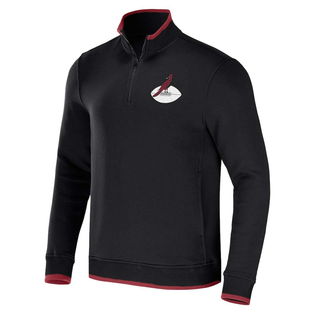 Arizona Cardinals NFL x Darius Rucker Collection Logo Quarter-Zip Top Black | Fanatics