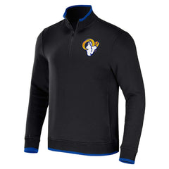 Los Angeles Rams NFL x Darius Rucker Collection Logo Quarter-Zip Top Black | Fanatics