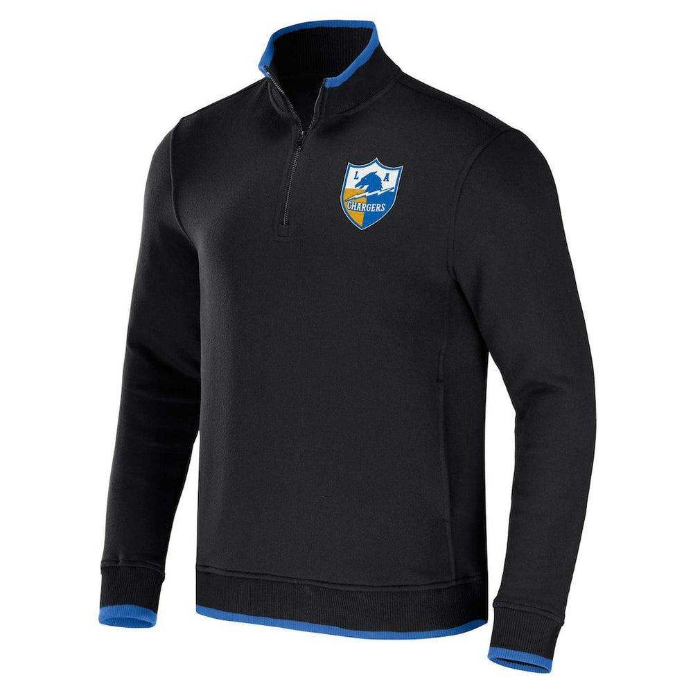 Los Angeles Chargers NFL x Darius Rucker Collection Logo Quarter-Zip Top Black | Fanatics