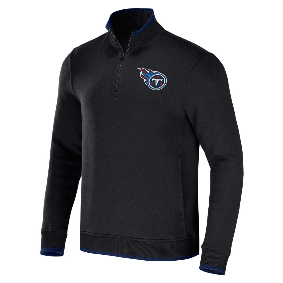 Tennessee Titans NFL x Darius Rucker Collection Logo Quarter-Zip Top Black | Fanatics