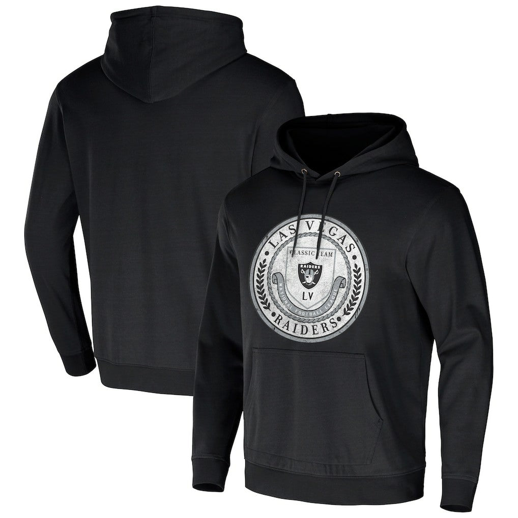 Las Vegas Raiders NFL x Darius Rucker Collection Washed Pullover Hoodie Black | Fanatics