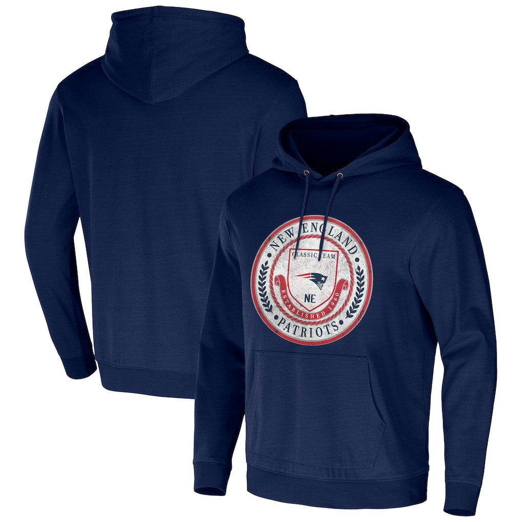 New England Patriots NFL x Darius Rucker Collection Washed Pullover Hoodie Navy | Fanatics