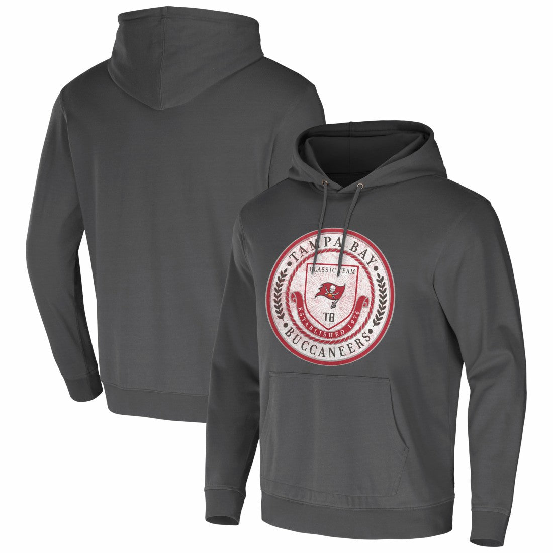Tampa Bay Buccaneers NFL x Darius Rucker Collection Washed Pullover Hoodie Charcoal | Fanatics