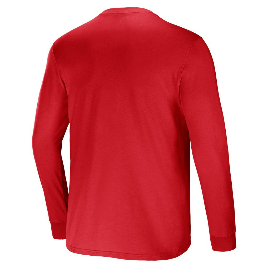 Atlanta Falcons NFL x Darius Rucker Collection Team Long Sleeve Pocket T-Shirt Red | Fanatics