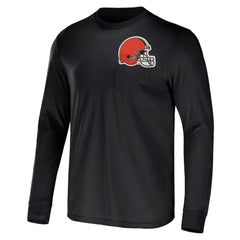 Cleveland Browns NFL x Darius Rucker Collection Team Long Sleeve Pocket T-Shirt Brown | Fanatics