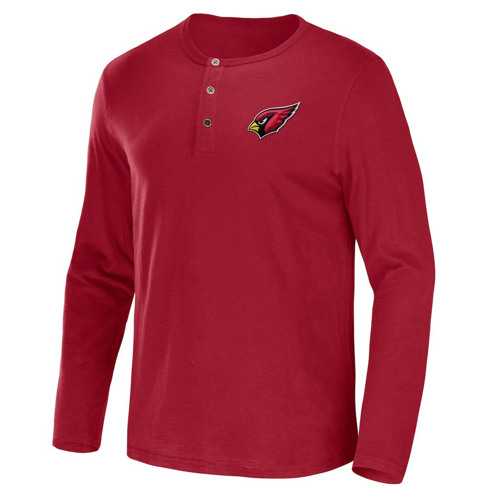 Arizona Cardinals NFL x Darius Rucker Collection Slub Jersey Henley Long Sleeve T-Shirt Cardinal | Fanatics